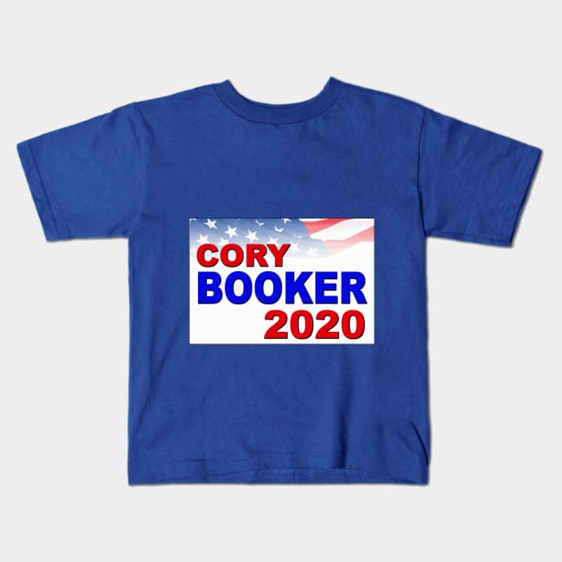 Cory Booker for President in 2020 Kids T-Shirt by Naves